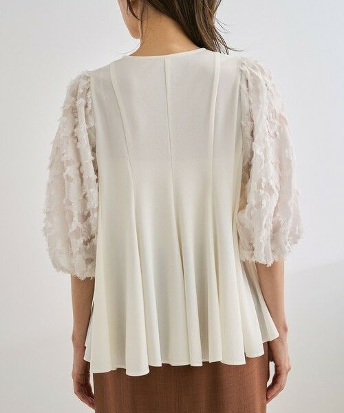 ROPE' / ロペ シャツ・ブラウス | ジャガードスリーブコンビブラウス/イージーケア | 詳細11