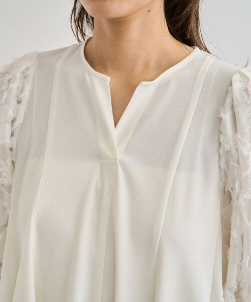 ROPE' / ロペ シャツ・ブラウス | ジャガードスリーブコンビブラウス/イージーケア | 詳細12
