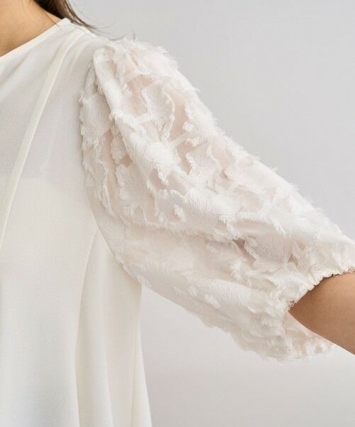 ROPE' / ロペ シャツ・ブラウス | ジャガードスリーブコンビブラウス/イージーケア | 詳細13