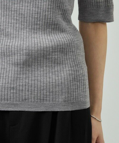 ROPE' / ロペ ニット・セーター | パール釦ポロニット/イージーケア | 詳細15