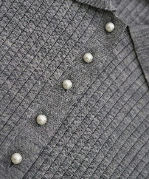 ROPE' / ロペ ニット・セーター | パール釦ポロニット/イージーケア | 詳細16