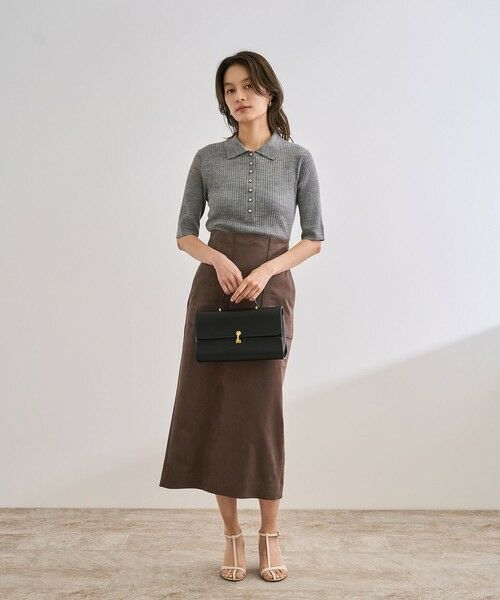 ROPE' / ロペ ニット・セーター | パール釦ポロニット/イージーケア | 詳細21