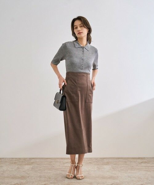 ROPE' / ロペ ニット・セーター | パール釦ポロニット/イージーケア | 詳細22