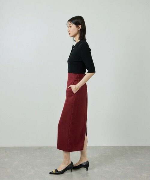 ROPE' / ロペ ニット・セーター | パール釦ポロニット/イージーケア | 詳細9