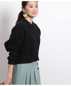 ROPE' / ロペ ニット・セーター | コットンケーブルショートプルオーバー