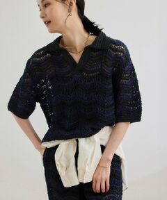 ROPE' / ロペ ニット・セーター | 【COOHEM（コーヘン）】ZIGZAG SUKASHI KNIT PULLOVER【WEB・一部店舗限定】【一部別注カラー】/洗える