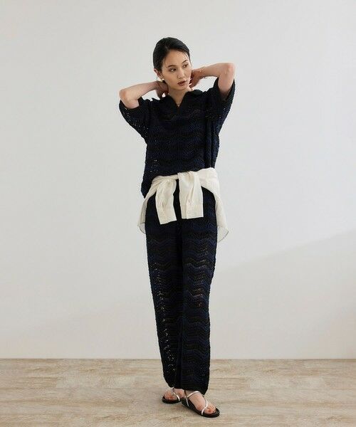 ROPE' / ロペ ニット・セーター | 【COOHEM（コーヘン）】ZIGZAG SUKASHI KNIT PULLOVER【WEB・一部店舗限定】【一部別注カラー】/洗える | 詳細11