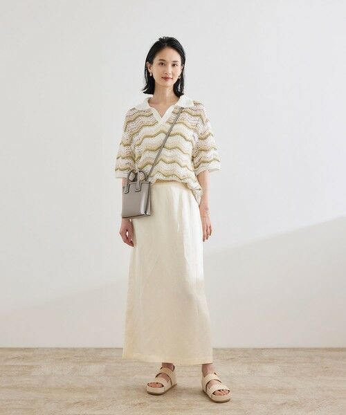 ROPE' / ロペ ニット・セーター | 【COOHEM（コーヘン）】ZIGZAG SUKASHI KNIT PULLOVER【WEB・一部店舗限定】【一部別注カラー】/洗える | 詳細14