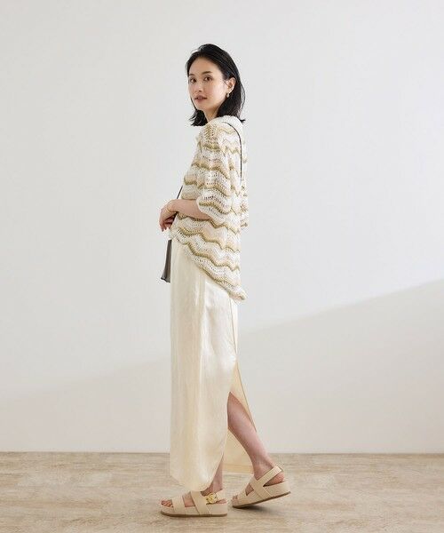 ROPE' / ロペ ニット・セーター | 【COOHEM（コーヘン）】ZIGZAG SUKASHI KNIT PULLOVER【WEB・一部店舗限定】【一部別注カラー】/洗える | 詳細15