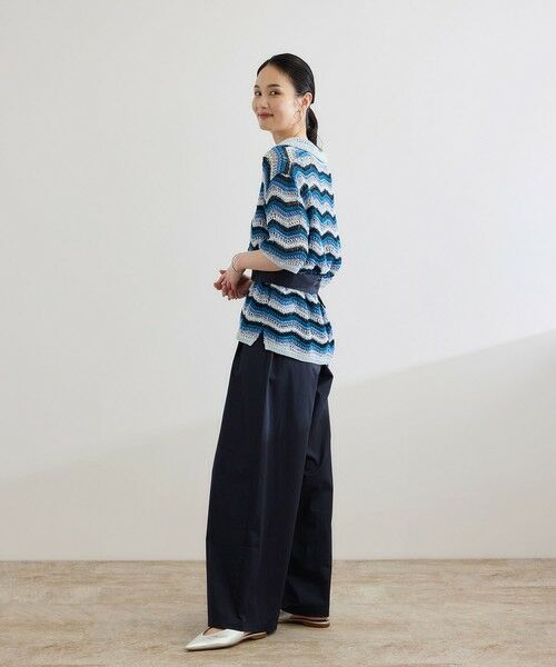 ROPE' / ロペ ニット・セーター | 【COOHEM（コーヘン）】ZIGZAG SUKASHI KNIT PULLOVER【WEB・一部店舗限定】【一部別注カラー】/洗える | 詳細19