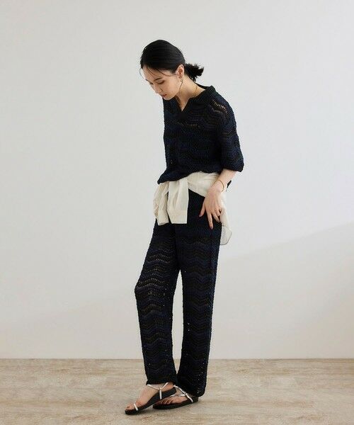 ROPE' / ロペ ニット・セーター | 【COOHEM（コーヘン）】ZIGZAG SUKASHI KNIT PULLOVER【WEB・一部店舗限定】【一部別注カラー】/洗える | 詳細2