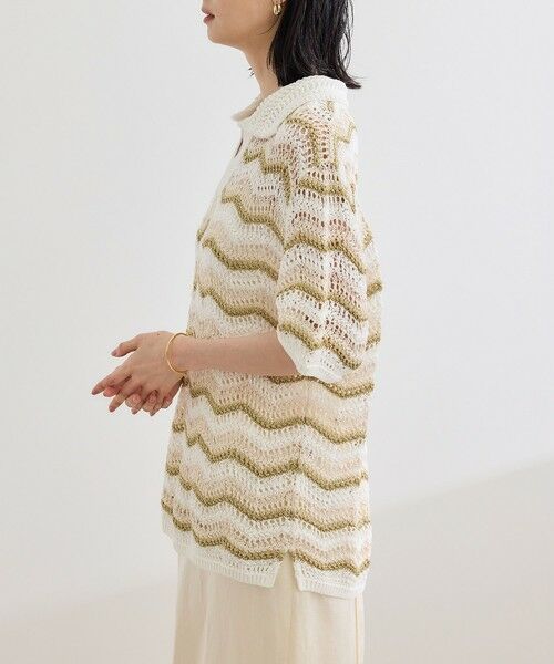 ROPE' / ロペ ニット・セーター | 【COOHEM（コーヘン）】ZIGZAG SUKASHI KNIT PULLOVER【WEB・一部店舗限定】【一部別注カラー】/洗える | 詳細23