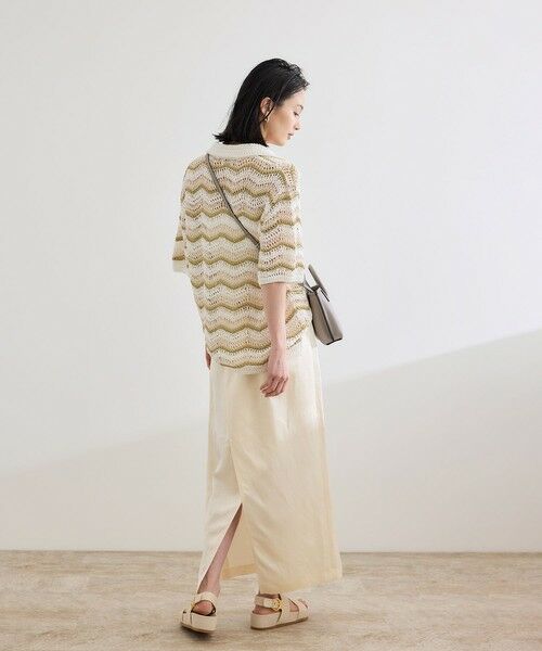 ROPE' / ロペ ニット・セーター | 【COOHEM（コーヘン）】ZIGZAG SUKASHI KNIT PULLOVER【WEB・一部店舗限定】【一部別注カラー】/洗える | 詳細4