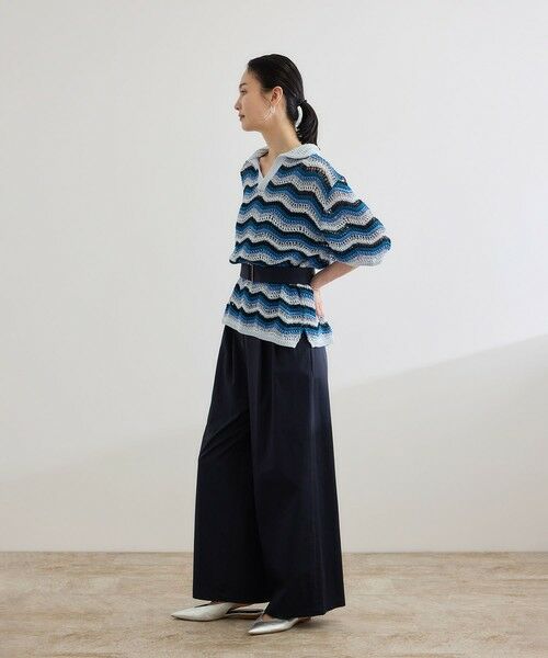 ROPE' / ロペ ニット・セーター | 【COOHEM（コーヘン）】ZIGZAG SUKASHI KNIT PULLOVER【WEB・一部店舗限定】【一部別注カラー】/洗える | 詳細8