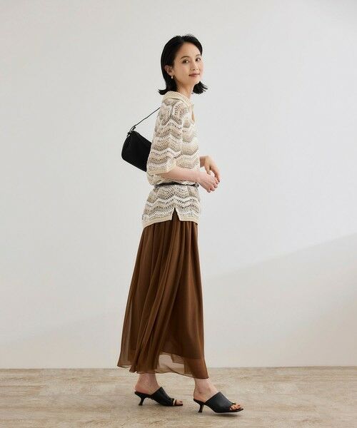 ROPE' / ロペ ニット・セーター | 【COOHEM（コーヘン）】ZIGZAG SUKASHI KNIT PULLOVER【WEB・一部店舗限定】【一部別注カラー】/洗える | 詳細9