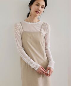 ROPE' / ロペ カットソー（半袖以外） | 【WEB・一部店舗限定】ストレッチシアー＆レースカットソー/洗える