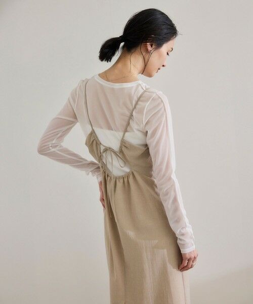 ROPE' / ロペ カットソー（半袖以外） | 【WEB・一部店舗限定】ストレッチシアー＆レースカットソー/洗える | 詳細14