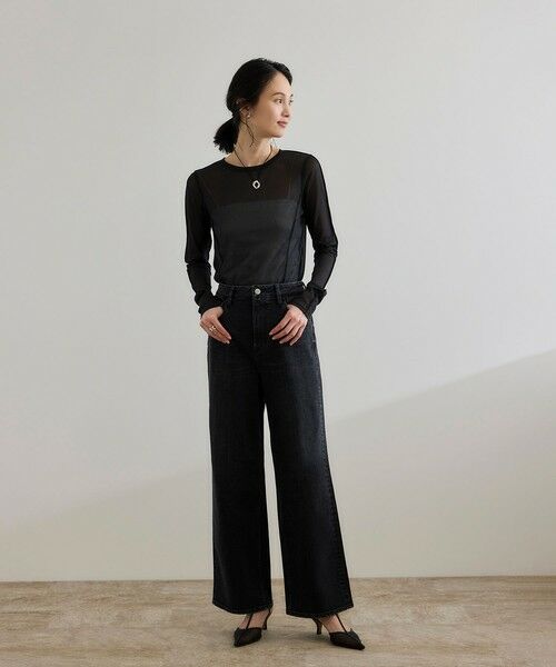 ROPE' / ロペ カットソー（半袖以外） | 【WEB・一部店舗限定】ストレッチシアー＆レースカットソー/洗える | 詳細18