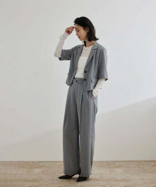 ROPE' / ロペ カットソー（半袖以外） | 【WEB・一部店舗限定】ストレッチシアー＆レースカットソー/洗える | 詳細2