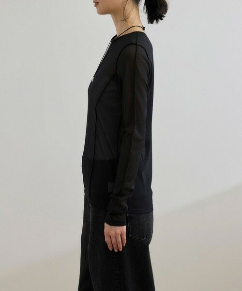 ROPE' / ロペ カットソー（半袖以外） | 【WEB・一部店舗限定】ストレッチシアー＆レースカットソー/洗える | 詳細20