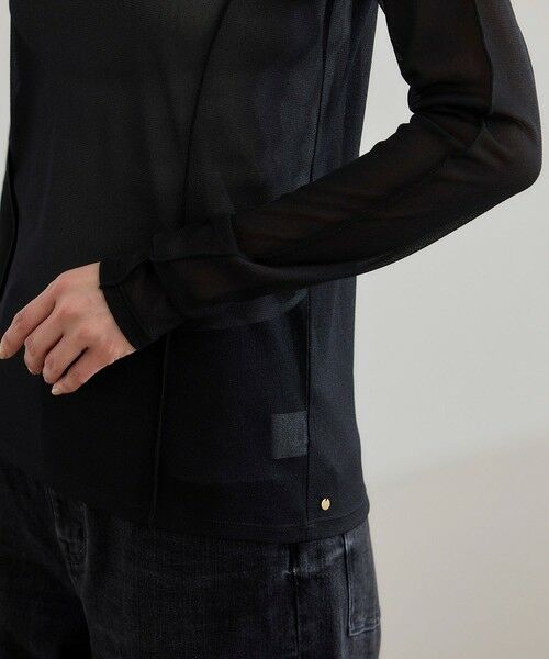 ROPE' / ロペ カットソー（半袖以外） | 【WEB・一部店舗限定】ストレッチシアー＆レースカットソー/洗える | 詳細23