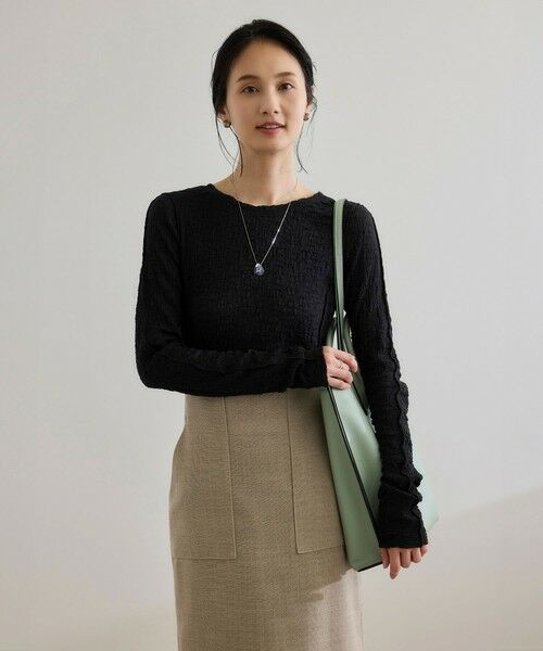 ROPE' / ロペ カットソー（半袖以外） | 【WEB・一部店舗限定】ストレッチシアー＆レースカットソー/洗える | 詳細27