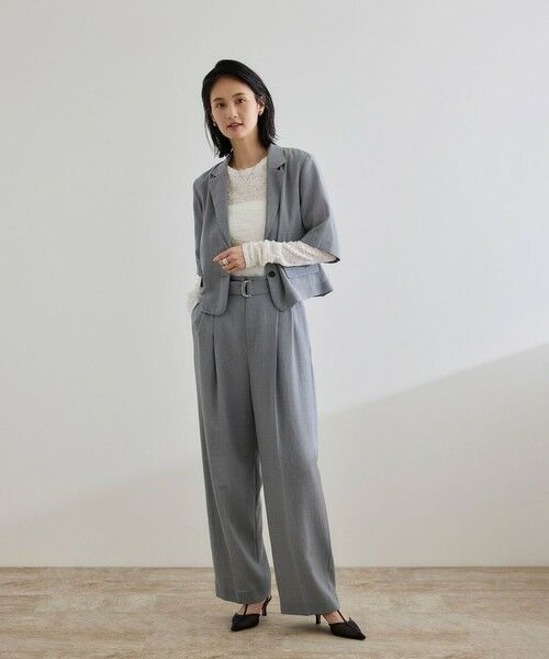 ROPE' / ロペ カットソー（半袖以外） | 【WEB・一部店舗限定】ストレッチシアー＆レースカットソー/洗える | 詳細3