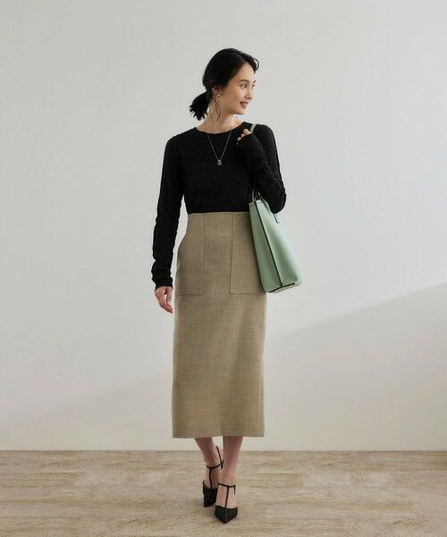 ROPE' / ロペ カットソー（半袖以外） | 【WEB・一部店舗限定】ストレッチシアー＆レースカットソー/洗える | 詳細4