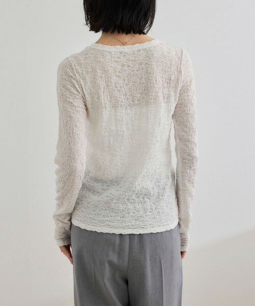 ROPE' / ロペ カットソー（半袖以外） | 【WEB・一部店舗限定】ストレッチシアー＆レースカットソー/洗える | 詳細8