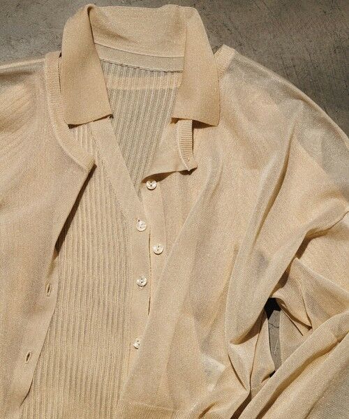 ROPE' / ロペ ニット・セーター | 【洗える】【WEB・一部店舗限定】シアーリブＶネックポロニット | 詳細1