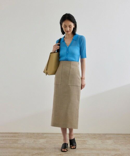 ROPE' / ロペ ニット・セーター | 【洗える】【WEB・一部店舗限定】シアーリブＶネックポロニット | 詳細14