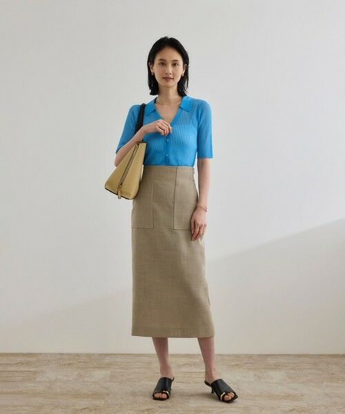 ROPE' / ロペ ニット・セーター | 【洗える】【WEB・一部店舗限定】シアーリブＶネックポロニット | 詳細15