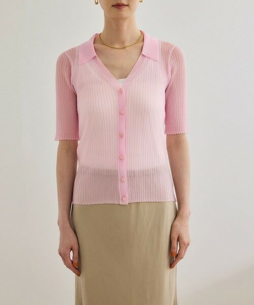 ROPE' / ロペ ニット・セーター | 【洗える】【WEB・一部店舗限定】シアーリブＶネックポロニット | 詳細20