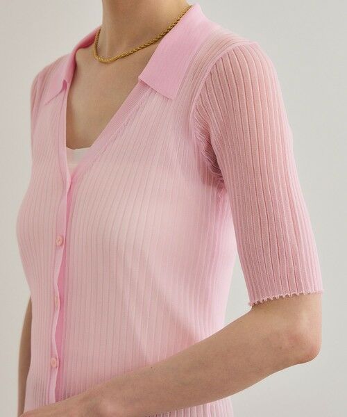 ROPE' / ロペ ニット・セーター | 【洗える】【WEB・一部店舗限定】シアーリブＶネックポロニット | 詳細24