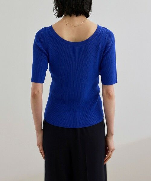 ROPE' / ロペ ニット・セーター | 【洗える】【WEB・一部店舗限定】前後2WAYボートネックリブ5分袖ニット | 詳細19