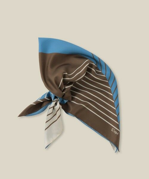 ROPE' / ロペ バンダナ・スカーフ | ストライプパターンシルクスカーフ | 詳細4