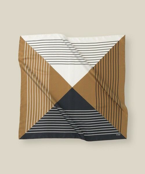 ROPE' / ロペ バンダナ・スカーフ | ストライプパターンシルクスカーフ | 詳細9