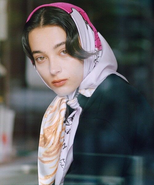 ROPE' / ロペ バンダナ・スカーフ | ロートレックグラフィカル シルクスカーフ/Lサイズ | 詳細1