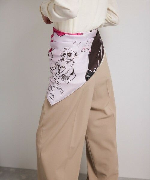 ROPE' / ロペ バンダナ・スカーフ | ロートレックグラフィカル シルクスカーフ/Lサイズ | 詳細10