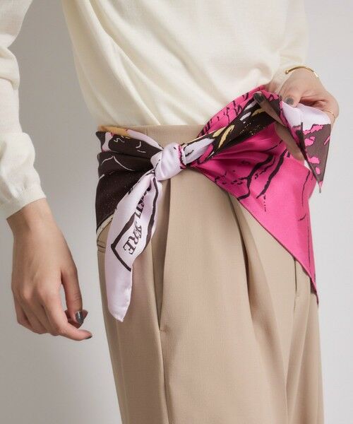 ROPE' / ロペ バンダナ・スカーフ | ロートレックグラフィカル シルクスカーフ/Lサイズ | 詳細11