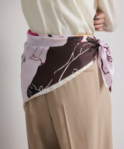 ROPE' / ロペ バンダナ・スカーフ | ロートレックグラフィカル シルクスカーフ/Lサイズ | 詳細12