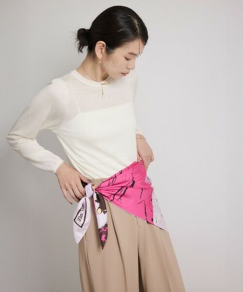 ROPE' / ロペ バンダナ・スカーフ | ロートレックグラフィカル シルクスカーフ/Lサイズ | 詳細13