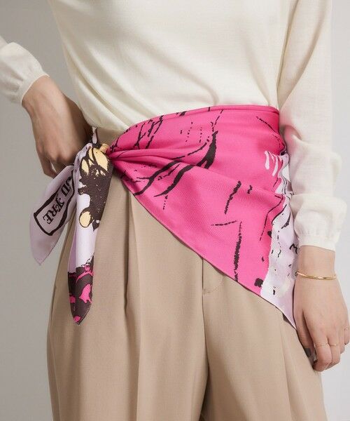 ROPE' / ロペ バンダナ・スカーフ | ロートレックグラフィカル シルクスカーフ/Lサイズ | 詳細16