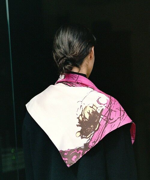 ROPE' / ロペ バンダナ・スカーフ | ロートレックグラフィカル シルクスカーフ/Lサイズ | 詳細2