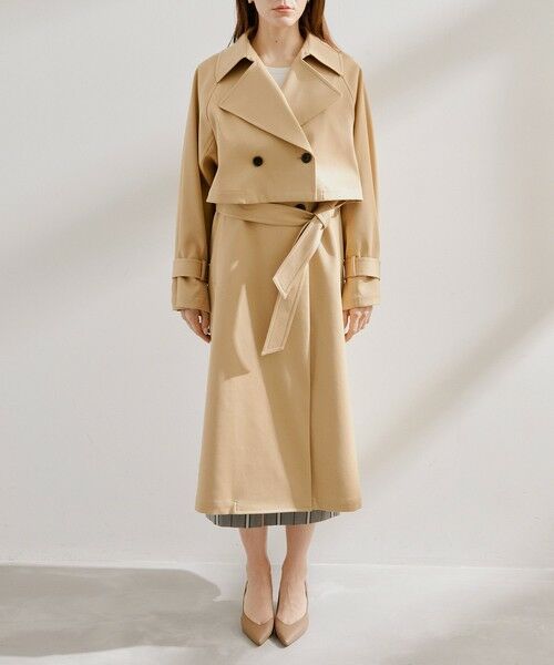 ROPE' / ロペ トレンチコート | 3WAYダブルクロストレンチコート/ショートトレンチ・ロングジレ・トレンチ | 詳細9
