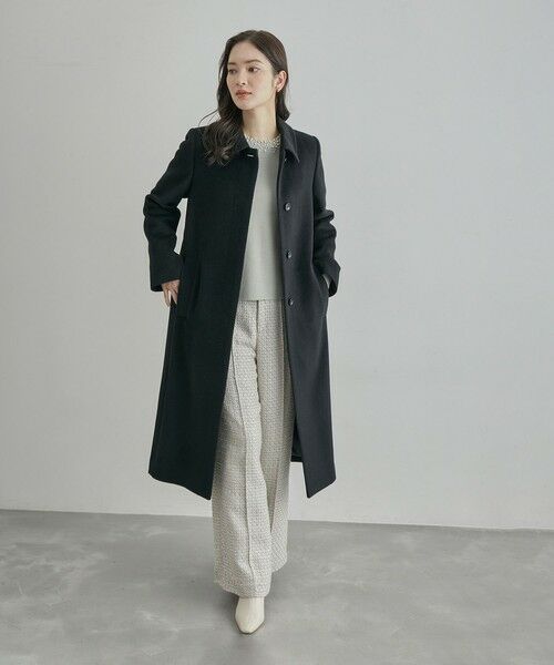 ROPE' / ロペ ステンカラーコート | BELLANDI SURI ALPACAシャギーコート | 詳細1