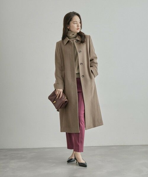 ROPE' / ロペ ステンカラーコート | BELLANDI SURI ALPACAシャギーコート | 詳細25