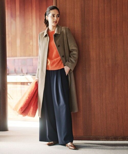 ROPE' / ロペ ステンカラーコート | BELLANDI SURI ALPACAシャギーコート | 詳細29