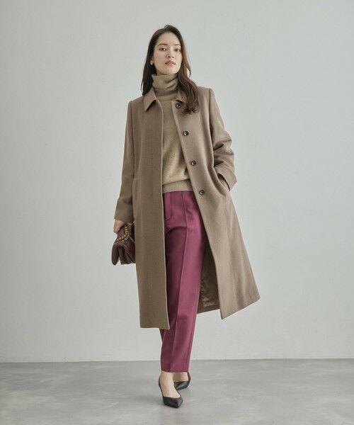 ROPE' / ロペ ステンカラーコート | BELLANDI SURI ALPACAシャギーコート | 詳細3