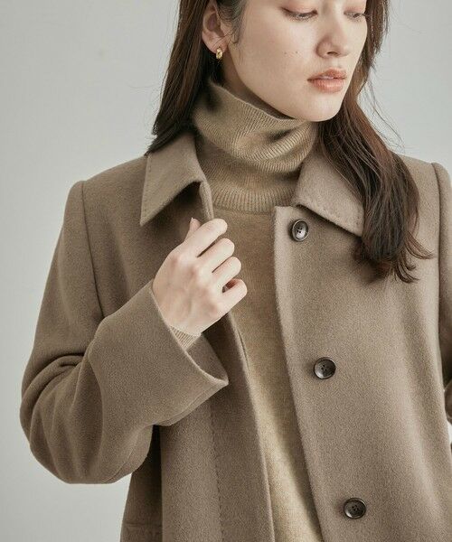 ROPE' / ロペ ステンカラーコート | BELLANDI SURI ALPACAシャギーコート | 詳細5
